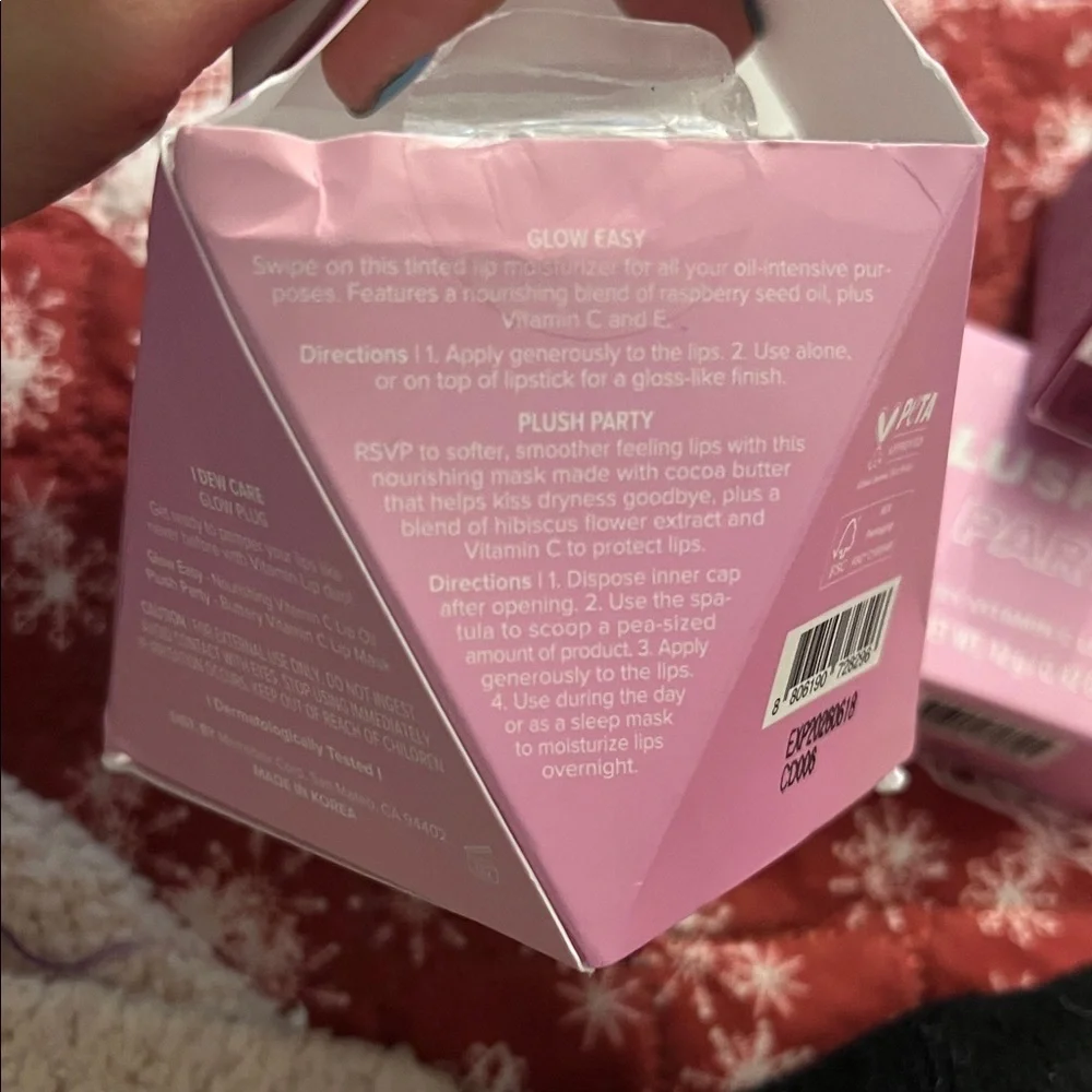 I Dew Care Glow Plug Vitamin C Lip Oil & Mask Duo - Pink